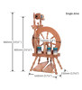 Picture of Traveller Spinning Wheel Double Treadle Single Drive Natural